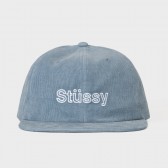 STUSSY-Pigment Dyed Cord Cap - Blue