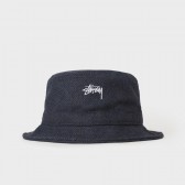 STUSSY-Textured Wool Bucket Hat - Blue