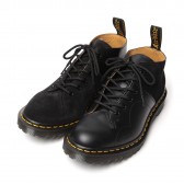 ENGINEERED GARMENTS-Dr. Martens × EG - EG Special - Church Lace Low Boot : Suede Combo - Black