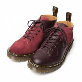 ENGINEERED GARMENTS-Dr. Martens × EG - EG Special - Church Lace Low Boot : Suede Combo - Burgundy