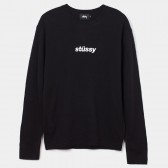 STUSSY-Simple Crew Sweater - Black