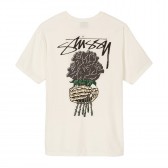 STUSSY-Bouquet Pig Dyed Tee - Natural