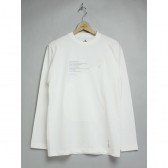 MOUNTAIN RESEARCH-Back Packer's Tee L/S - White
