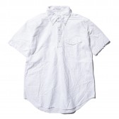ENGINEERED GARMENTS-Pop Over BD Shirt - Solid Cotton Oxford - White