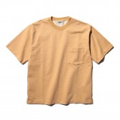 AURALEE-STAND-UP TEE - Camel Yellow