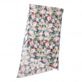ENGINEERED GARMENTS-Long Scarf - Floral Sheeting - White Watercolor