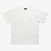 NEPENTHES Purple Label - N Emb. Pocket Tee - White