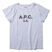 A.P.C.-Flag Tシャツ - FEMME (ウィメンズ) - 杢 Gray