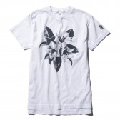 ENGINEERED GARMENTS-Printed Cross Crew Neck T-Shirt - Floral - White