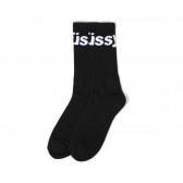 STUSSY-Jacquard Logo Socks - Black