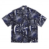 N.HOOLYWOOD-981-SH03 pieces Hawaiian Shirt - Black : Navy