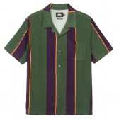 STUSSY-Big Stripe Shirt - Green