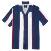 STUSSY-Big Stripe Shirt - Navy