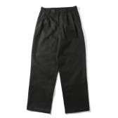 UNIVERSAL PRODUCTS-2 TUCK WIDE CHINO PANTS - Black
