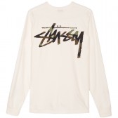 STUSSY-Camo Stock Pig. Dyed PKT LS Tee - Natural