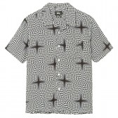 STUSSY-Psychedelic Checker Shirt - White