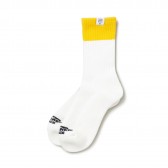 BEDWIN-2pcs PACK LINE SOCKS 「LARRY」 - Yellow × Red