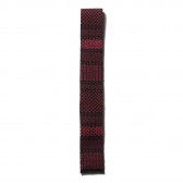 ENGINEERED GARMENTS-Knit Tie - Ethnic Jacquard - Black : Red