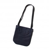 ENGINEERED GARMENTS-Shoulder Pouch - Cotton Double Cloth - Dk.Navy