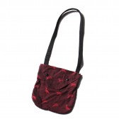 ENGINEERED GARMENTS-Shoulder Pouch - Game Animal Jacquard - Black : Red