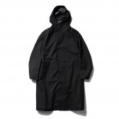 DESCENTE PAUSE-WOOL MIX OVER FOODED COAT - Black