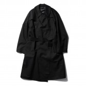 DESCENTE PAUSE-WOOL MIX TRENCH COAT - Black