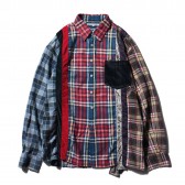 Rebuild by Needles - Inserted 4 Cluths Flannel Shirt - Mサイズ