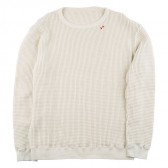 Porter Classic-FRENCH THERMAL CREWNECK - White