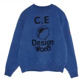 C.E : CAV EMPT-DESIGN WORLD CREW NECK - Blue