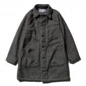 ENGINEERED GARMENTS-EG Workaday Shop Coat - Tri Blend Wool Tweed - Grey