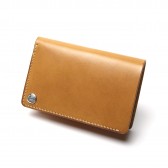 LEATHER & SILVER MOTO-2つ折り Wallet W2 - Brown