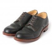LEATHER & SILVER MOTO-Plain Toe Oxford Shoes #2100 - コードバン外羽根 - Black