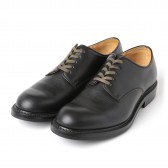LEATHER & SILVER MOTO-Plain Toe Oxford Shoes #2111 : Chromexcel : Dainite sole - Black