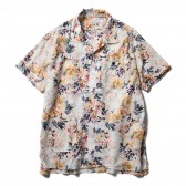 ENGINEERED GARMENTS-Camp Shirt - Botany Printed Lawn - White