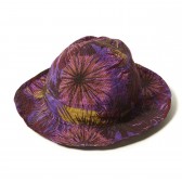 NAISSANCE-FLOWER PATTERN SAFARI HAT - Purple