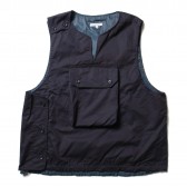 ENGINEERED GARMENTS-Cover Vest - High Count Twill - Dk.Navy