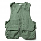 ENGINEERED GARMENTS-Fowl Vest - Cotton Ripstop - Olive