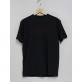MOUNTAIN RESEARCH-Embroidery Tee - NO FUTURE - Black