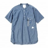 PL dungaree short sleeve over shirt (M) - Blue
