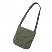ENGINEERED GARMENTS-Shoulder Pouch - Acrylic Coated Cotton - Olive