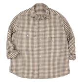 Porter-Classic-ROLL-UP-TRICOLOR-GINGHAM-CHECK-SHIRT-Gold-168x168