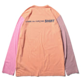 COMME-des-GARÇONS-SHIRT-cotton-jersey-plain-with-CDG-SHIRT-logo-back-Orange-Mix-168x168