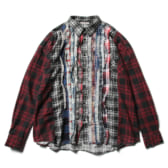 Rebuild-by-Needles-Flannel-Shirt-Ribbon-Shirt-Wide-Fサイズ-168x168