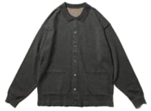 crepuscule-Knit shirt - C.Gray×Brown