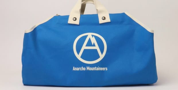 MOUNTAIN RESEARCH-Log Tote - Aマーク - Blue
