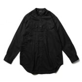 ENGINEERED-GARMENTS-Banded-Collar-Shirt-Cotton-Nano-Twill-Black-168x168