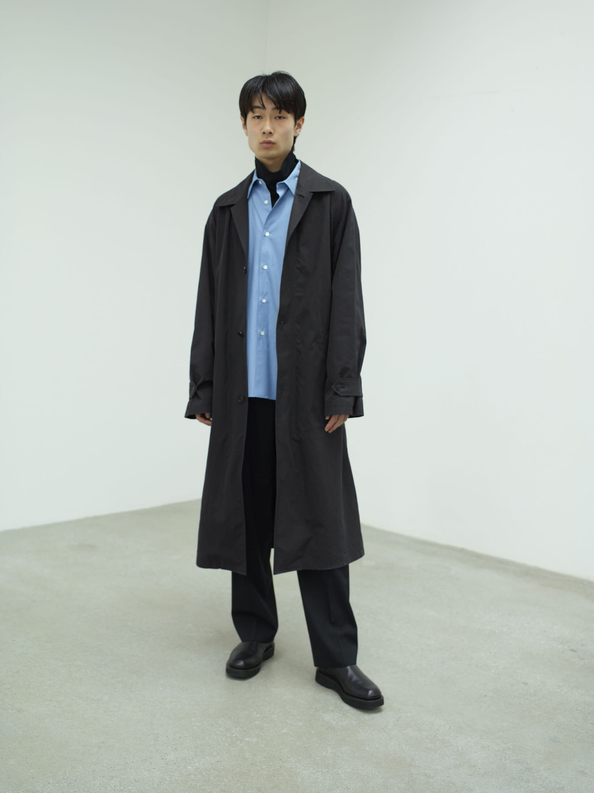 オーラリー ウール カシミヤ ステンカラーコート 21aw 22aw 希少-