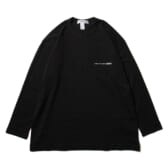 COMME-des-GARÇONS-SHIRT-cotton-jersey-plain-with-CDG-SHIRT-logo-on-front-big-T-Long-Tshirt-Black-168x168