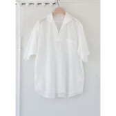 COMOLI-ベタシャン-スキッパー半袖シャツ-White-168x168