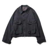 URU-COTTON-SILK-RAMIE-ZIP-UP-BLOUSON-Charcoal-168x168